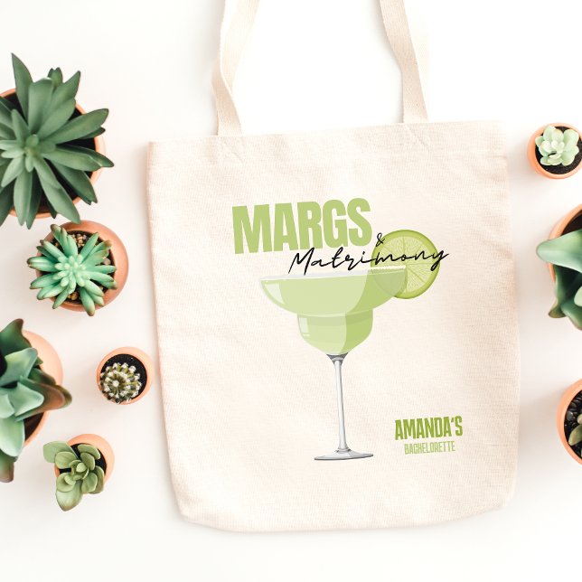 Margs & Matrimony Bachelorette Favors Tote Bag (Magrs & Matrimony Bachelorette Favors Tote Bag)