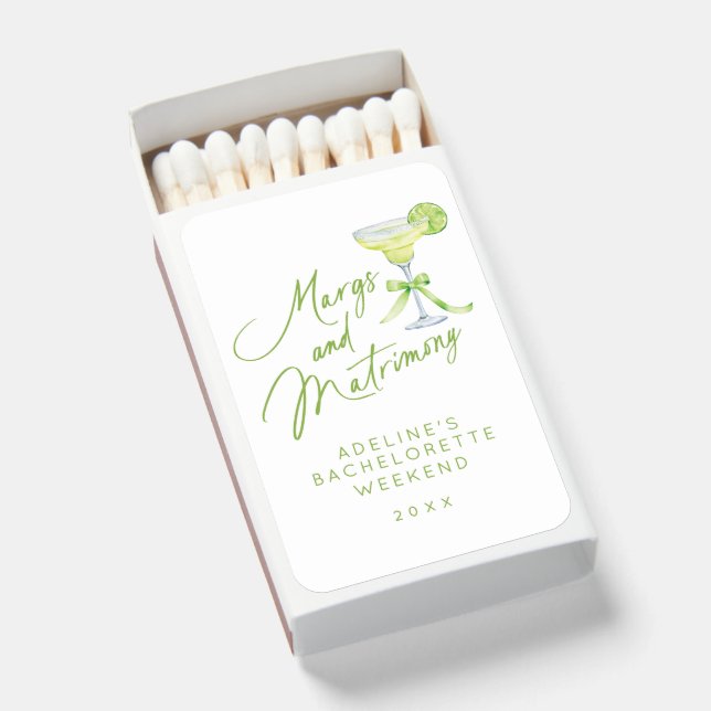 Margs Matrimony Bachelorette  Matchboxes (Front Open)