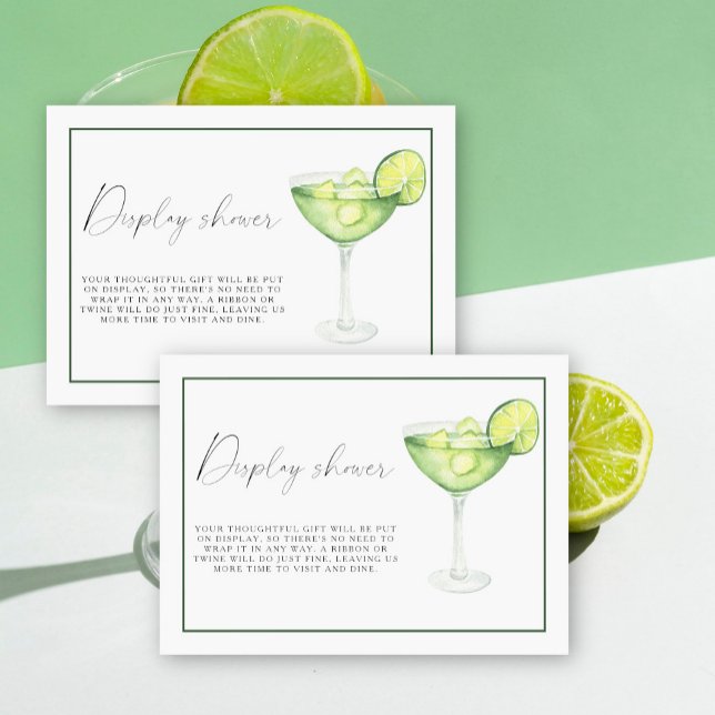 Margs & Matrimony Bridal shower Display shower Enclosure Card (Creator Uploaded)