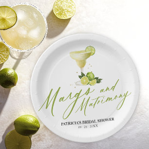 Margs & Matrimony Bridal Shower Paper Plates