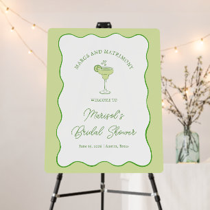 "Margs & Matrimony" Bridal Shower Welcome Sign
