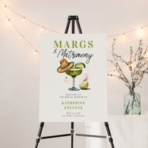 Margs Matrimony Bridal Shower Welcome Sign