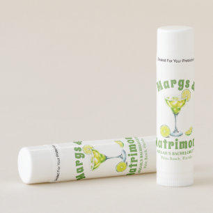 Margs & Matrimony cocktail lime green bachelorette Lip Balm