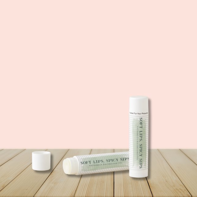 Margs & Matrimony Custom Bachelorette Lip Balm  (Margs & Matrimony lip balm with custom name and fun phrase – ideal for spicy bachelorette parties.)