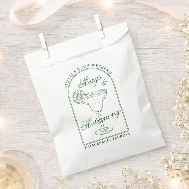 Margs & Matrimony Favor Bag (Clipped)