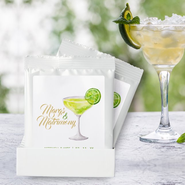 Margs & Matrimony Green & Gold Bridal Shower Margarita Drink Mix (Margs & Matrimony Green & Gold Bridal Shower Margarita Drink Mix
)