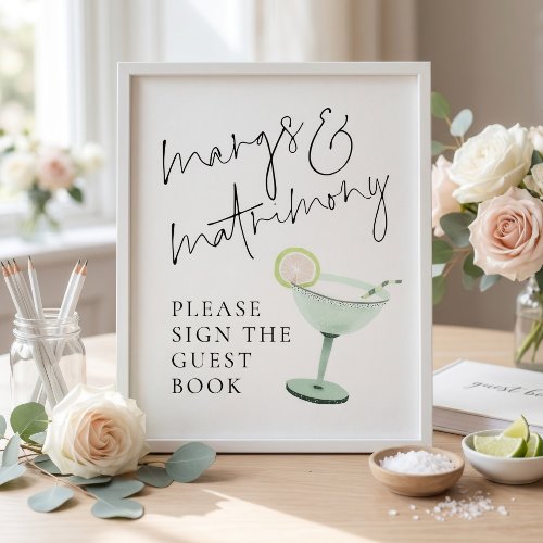 Margs Matrimony Guest Book Sign Bridal Shower