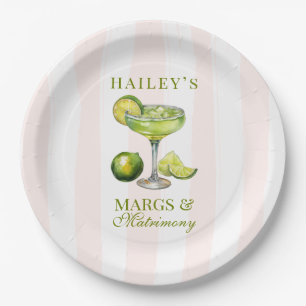 Margs & Matrimony Margarita Bridal Shower Paper Plates