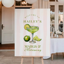 Margs & Matrimony Margarita Bridal Shower Sign