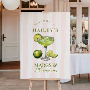 Margs & Matrimony Margarita Bridal Shower Sign