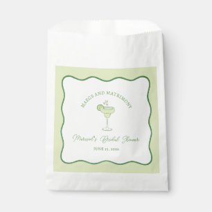 "Margs & Matrimony" Modern Chic Bridal Shower Favor Bag
