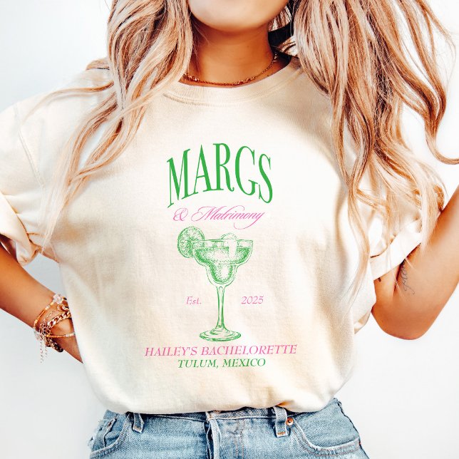 Margs Matrimony Personalized Bachelorette T-Shirt (Margs Matrimony Personalized Bachelorette
Green Margs & Matrimony
Margarita Matrimony
Custom Bachelo)