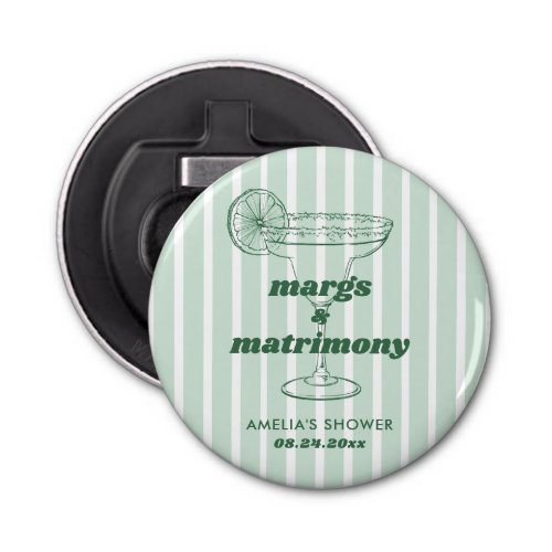 Margs  Matrimony Retro Bachelorette Bridal Shower Bottle Opener