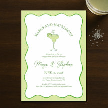 "Margs & Matrimony" Simple Chic Engagement Party