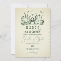 Margs Matrimony Skull Mexican Fiesta Couple Shower