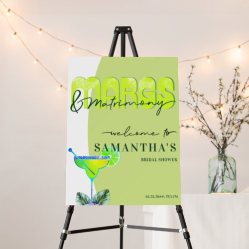 Margs Matrimony Tequila Bridal Shower Bach Welcome Foam Board