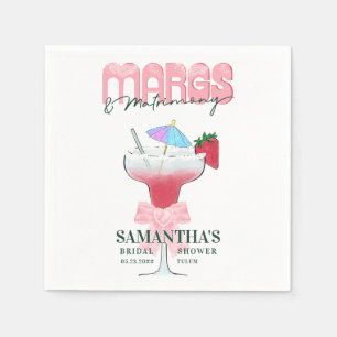 Margs Matrimony Tequila Bridal Shower Bachelorette Napkins