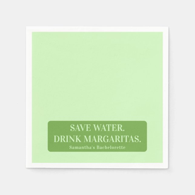 Margs Matrimony Tequila Bridal Shower Bachelorette Napkins (Front)