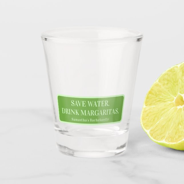 Margs Matrimony Tequila Bridal Shower Bachelorette Shot Glass (Front)