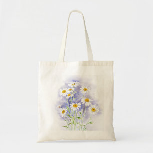 Marguerite daisy hand painted watercolor Margaret Tote Bag