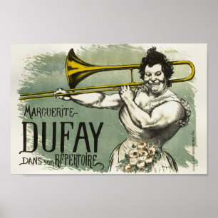 Marguerite Dufay Vintage French Advertising Poster