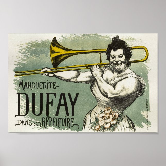 Marguerite Dufay Vintage French Advertising Poster (Front)