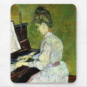Marguerite Gachet at the Piano by Vincent van Gogh Mouse Pad