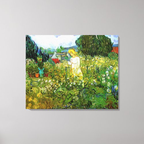 Marguerite Gachet in Garden by Vincent van Gogh Canvas Print