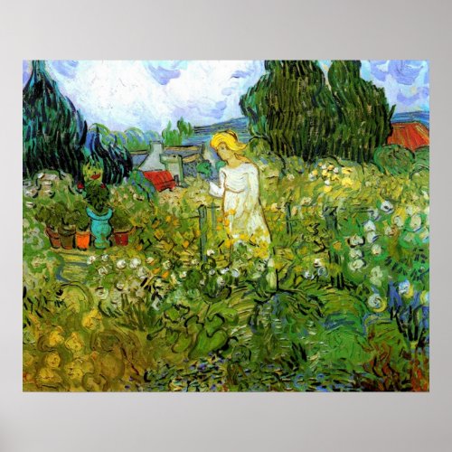 Marguerite Gachet in Garden by Vincent van Gogh Poster