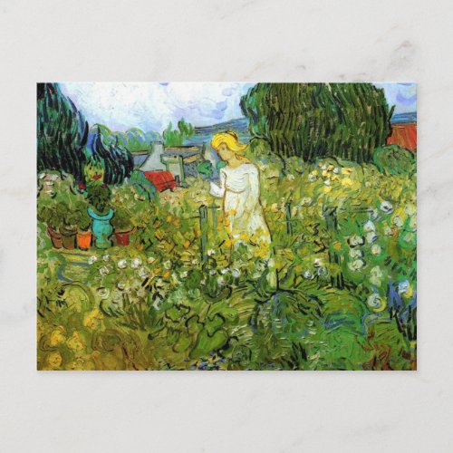 Marguerite Gachet in the Garden by van Gogh Postcard