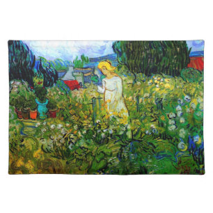 Marguerite Gachet in the Garden Van Gogh Fine Art Placemat