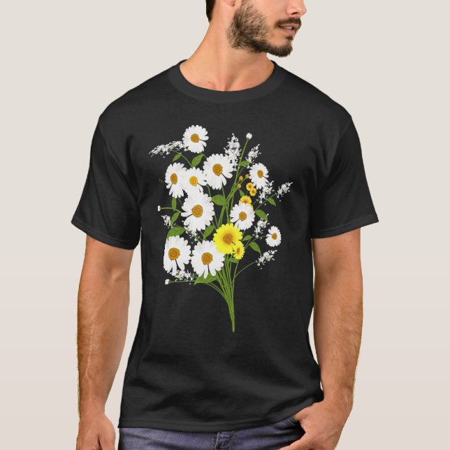Marguerites Daisy Spring Flower Daisies Plant Gard T-Shirt (Front)