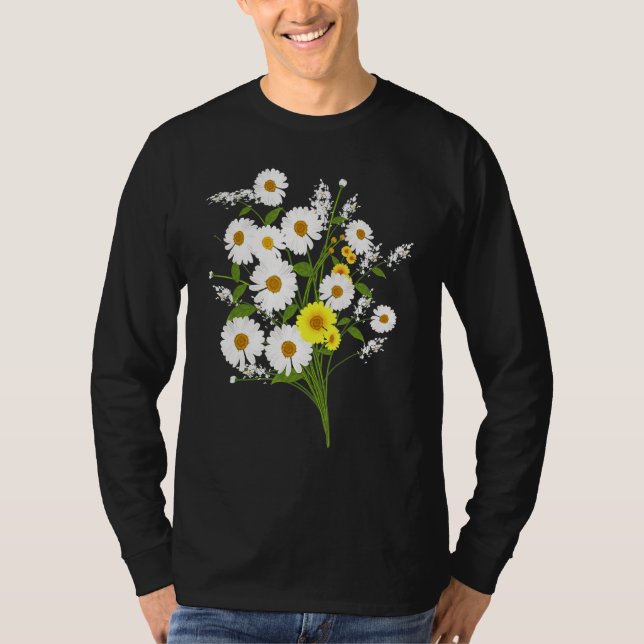Marguerites Daisy Spring Flower Daisies Plant Gard T-Shirt (Front)
