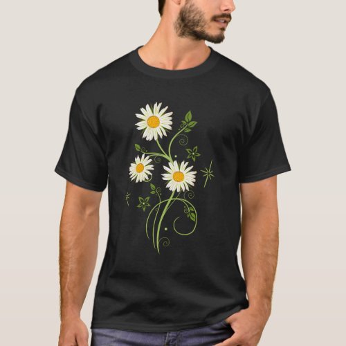Marguerites Daisy Spring Summer Daisies Flower T_Shirt