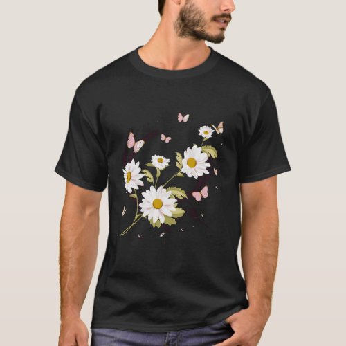Marguerites Daisy Spring T_Shirt Summer Daisies Fl