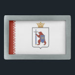 Mari El Flag Belt Buckle<br><div class="desc">Patriotic flag of Mari El.</div>
