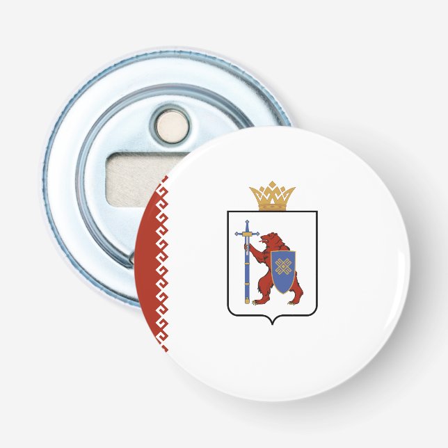Mari El Flag Bottle Opener (Front)