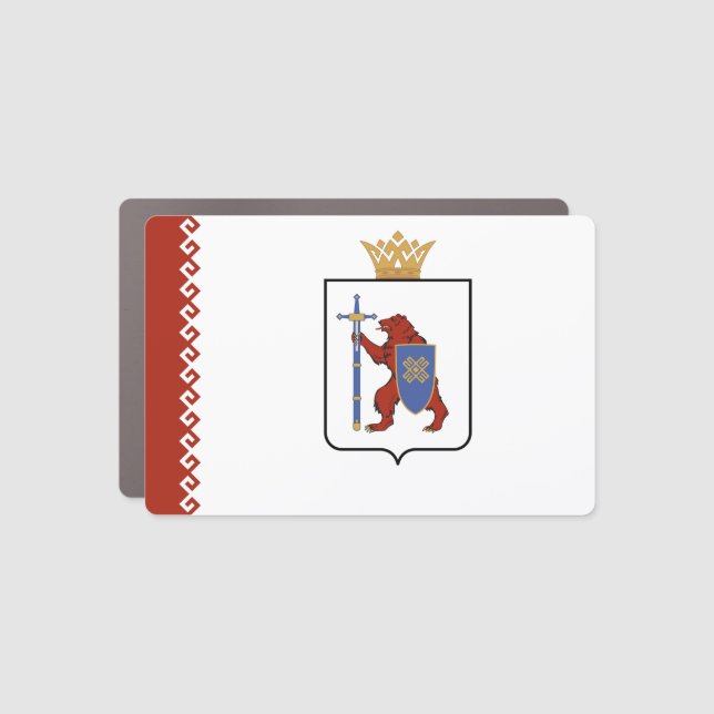 Mari El Flag Car Magnet (Front)