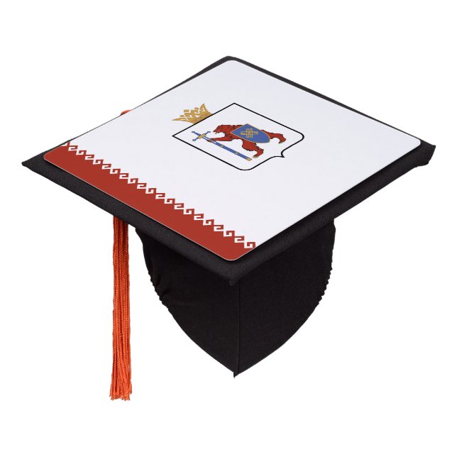 Mari El Flag Graduation Cap Topper (Angled)