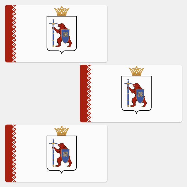 Mari El Flag Labels (Group)