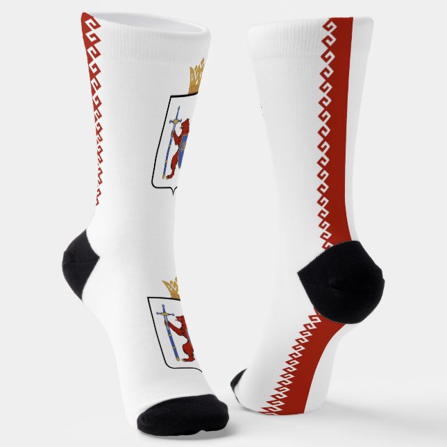 Mari El Flag Socks (Angled)