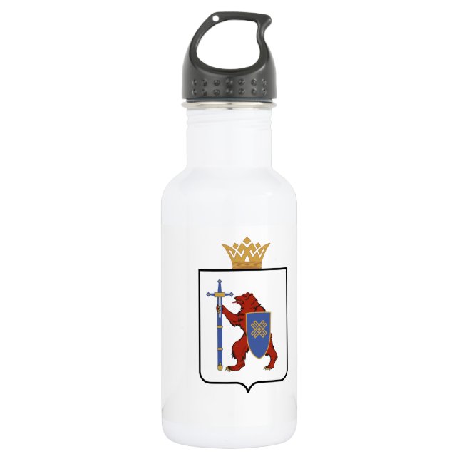 Mari El Flag Stainless Steel Water Bottle (Front)