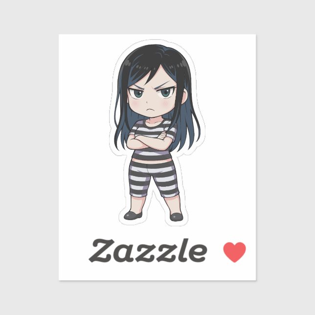 Mari Kurihara Chibi Dom Look Sticker (Sheet)