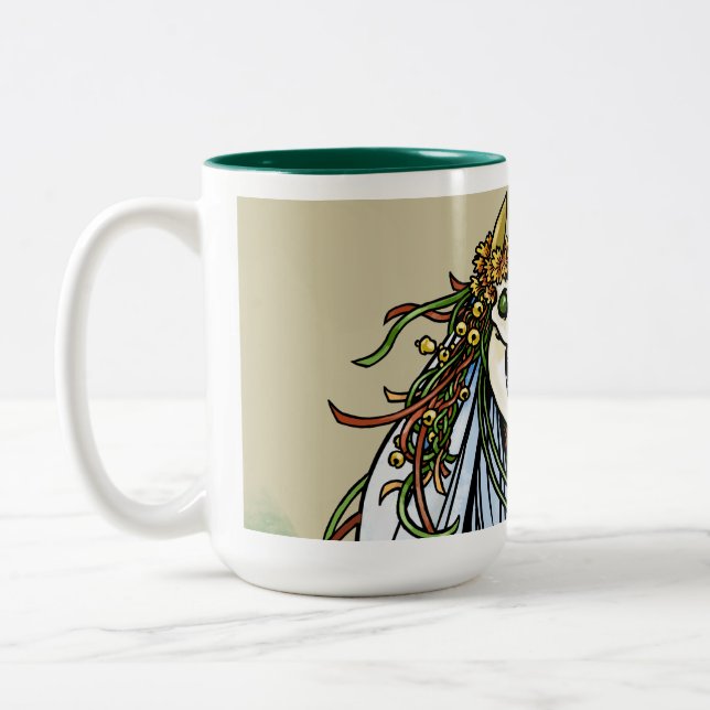 Mari Lwyd Two-Tone Coffee Mug (Left)