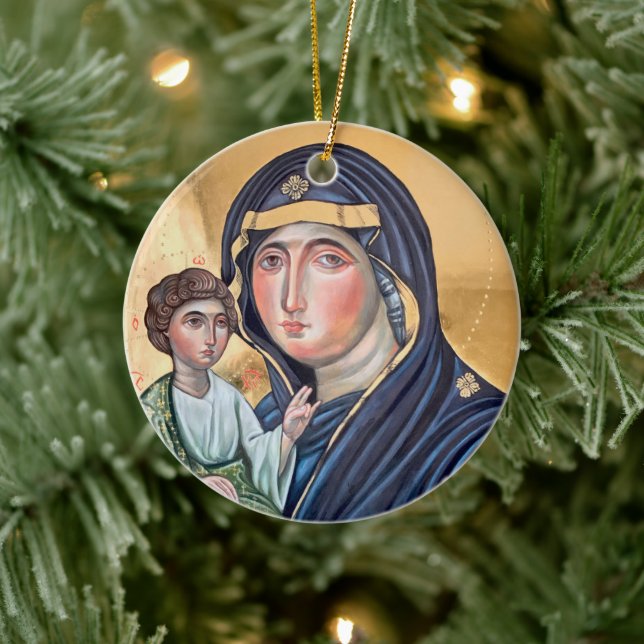 Maria Advocata Nostra Ceramic Ornament (Tree)