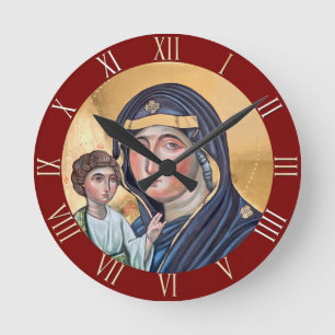 Maria Advocata Nostra Round Clock