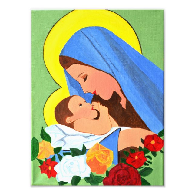 Maria and a baby Jesus print (Front)