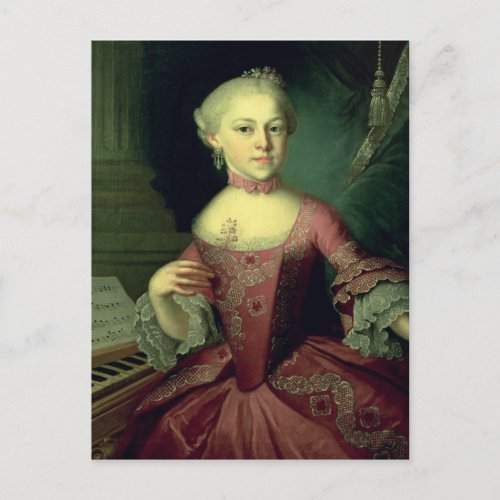 Maria_Anna Mozart called Nannerl Postcard
