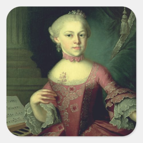 Maria_Anna Mozart called Nannerl Square Sticker