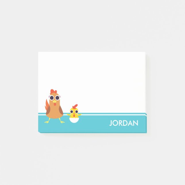 Maria & Bandit the Chickens Post-it Notes (Front)